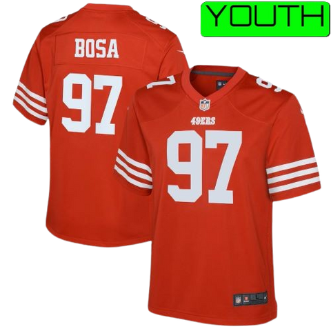 Youth Nick Bosa San Francisco 49ers Nike Game Jersey - Red