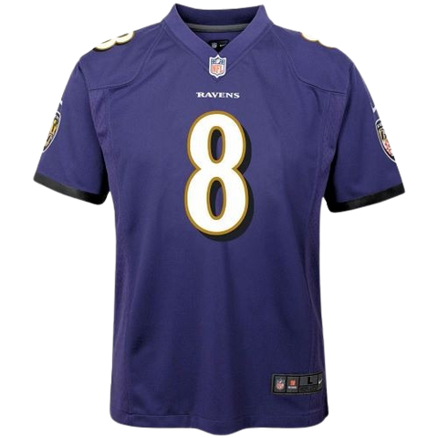 Youth Lamar Jackson Baltimore Ravens Nike Game Jersey - Purple