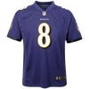 Youth Lamar Jackson Baltimore Ravens Nike Game Jersey - Purple