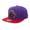 Toronto Raptors Mitchell & Ness Snapback - Pinstripes