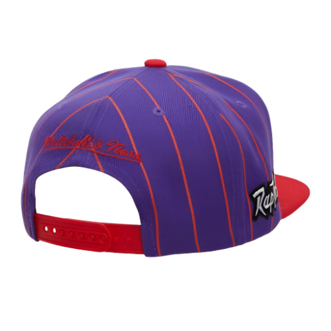 Toronto Raptors Mitchell & Ness Snapback - Pinstripes