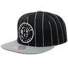 Brooklyn Nets Mitchell & Ness Snapback - Pinstripes