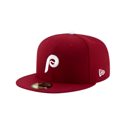 Philadelphia Phillies New Era 59FIFTY Pro Fit Hat - Maroon Cooperstown