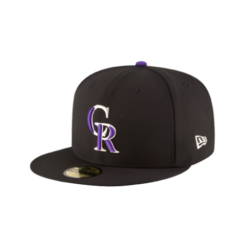 Colorado Rockies New Era 59FIFTY Pro Fit Hat - Black