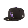 Colorado Rockies New Era 59FIFTY Pro Fit Hat - Black