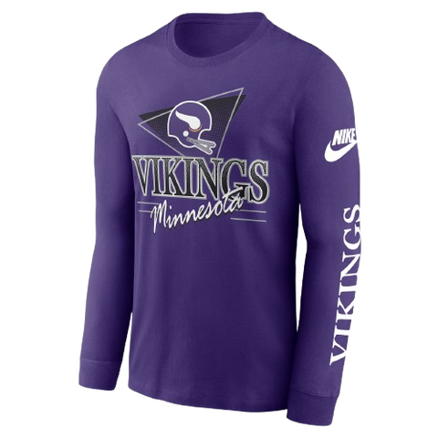 Minnesota Vikings Rewind Nike NFL Long-Sleeve Shirt - Purple