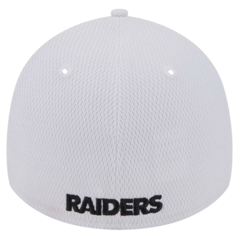 Las Vegas Raiders New Era 39THIRTY White Stretch Fit Hat