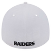 Las Vegas Raiders New Era 39THIRTY White Stretch Fit Hat