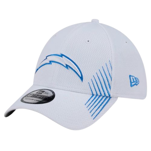 Los Angeles Chargers New Era 39THIRTY White Stretch Fit Hat