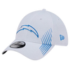 Los Angeles Chargers New Era 39THIRTY White Stretch Fit Hat