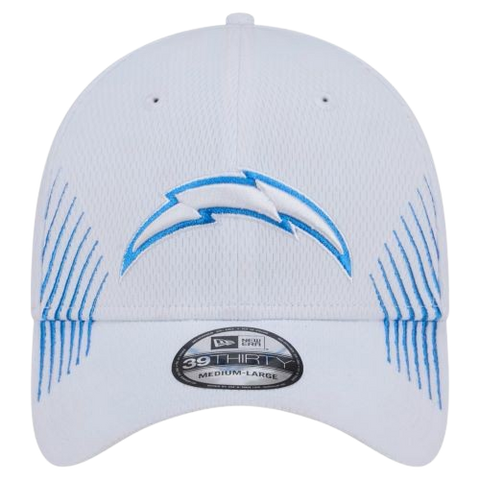 Los Angeles Chargers New Era 39THIRTY White Stretch Fit Hat