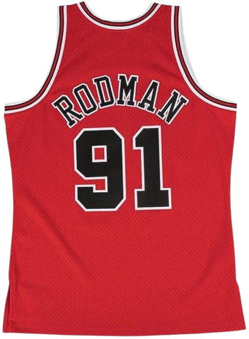 Mitchell & Ness Vintage Chicago Bulls Dennis Rodman Jersey ('97/'98) - Red