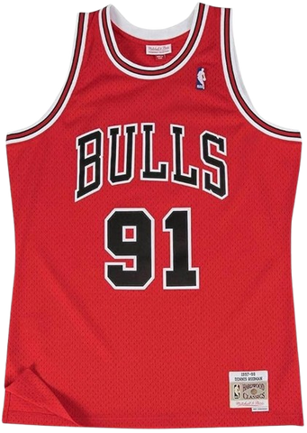 Mitchell & Ness Vintage Chicago Bulls Dennis Rodman Jersey ('97/'98) - Red