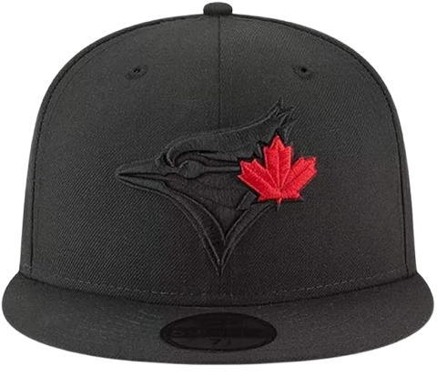 Toronto Blue Jays New Era 59FIFTY Pro Fit Hat - Black With Red Leaf
