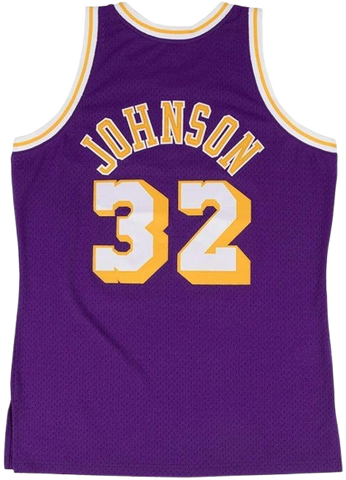 Mitchell & Ness Vintage Los Angeles Lakers Magic Johnson Jersey ('84/'85) - Purple