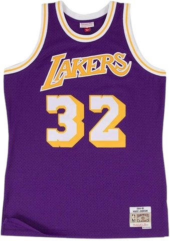 Mitchell & Ness Vintage Los Angeles Lakers Magic Johnson Jersey ('84/'85) - Purple