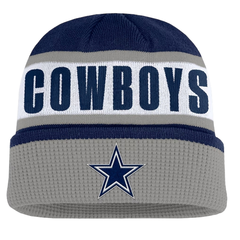 Dallas Cowboys Fanatics Oskie Cuffed Knit Toque - Navy & Gray
