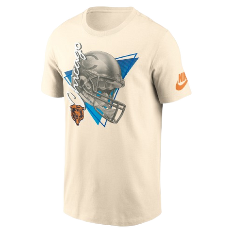 Chicago Bears Rewind Essential Cotton T-Shirt - Beige