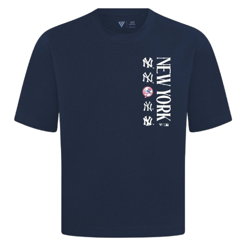 New York Yankees Luxe Signature Tee Shirt - Navy