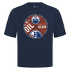 Edmonton Oilers Luxe Signature Tee Shirt - Navy