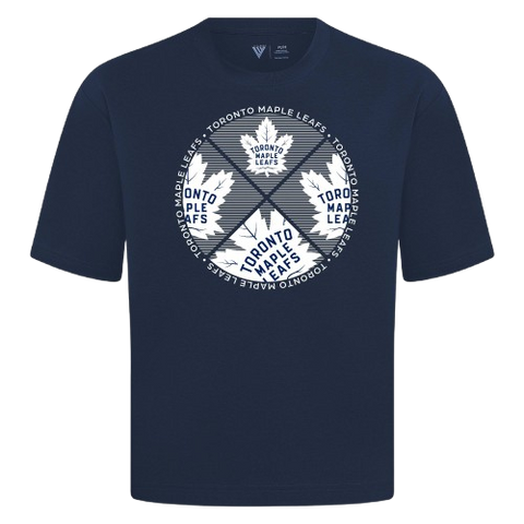 Toronto Maple Leafs Luxe Signature Tee Shirt - Navy