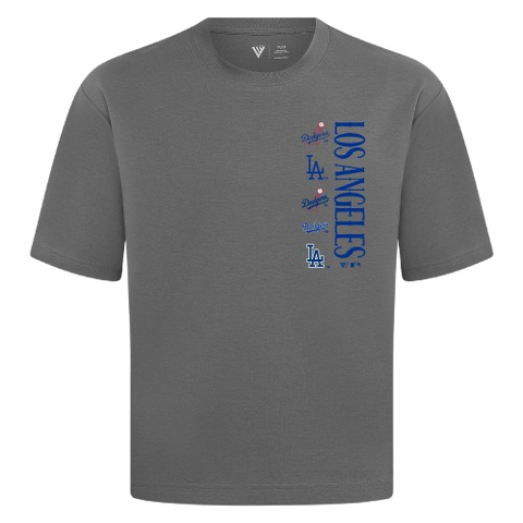 Los Angeles Dodgers Luxe Signature Tee Shirt - Grey