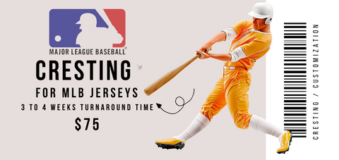 Cresting - Customization for MLB jerseys