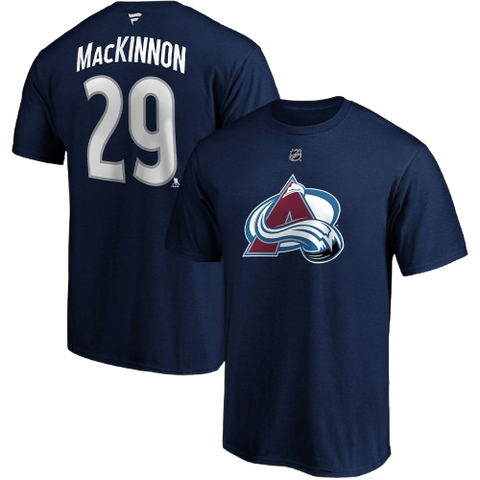 Colorado Avalanche Nathan MacKinnon #29 Player Tee - Navy
