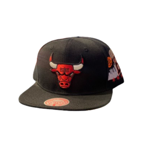 Chicago Bulls Mitchell & Ness Snapback - Graffiti Side