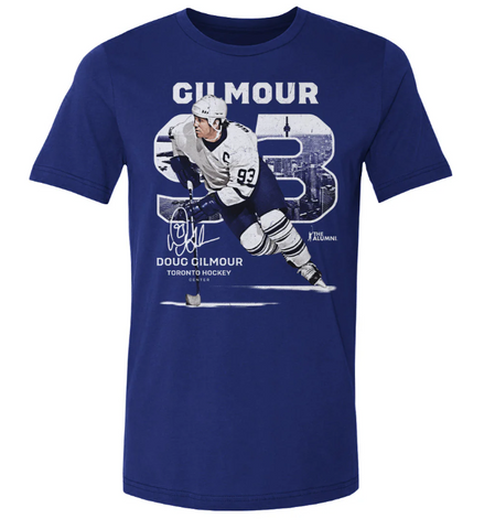 Doug Gilmour Toronto Maple Leafs Throwback Tee - Blue