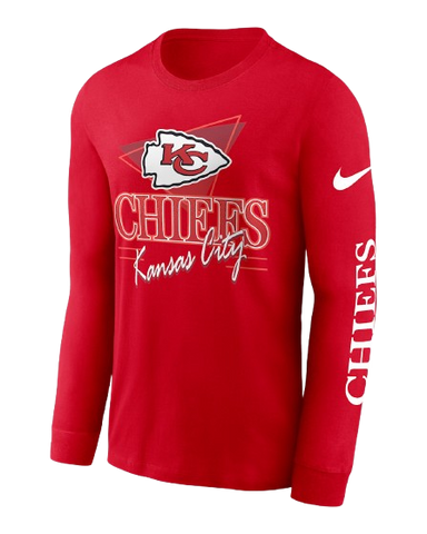 Kansas City Chiefs Rewind Nike NFL Long-Sleeve Shirt - Red