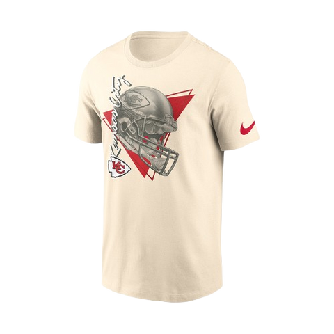 Kansas City Chiefs Rewind Essential Cotton T-Shirt - Beige