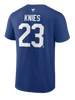 Toronto Maple Leafs Matthew Knies #23 Player Tee - Blue