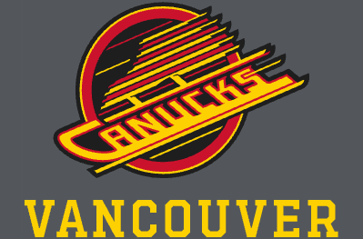Vancouver Canucks Skate Logo Long Sleeve Levelwear Hometown Tee - Gray