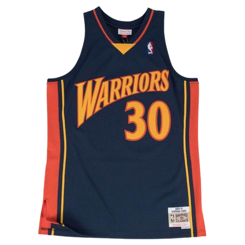 Mitchell & Ness Vintage Golden State Warriors Steph Curry Jersey ('09/'10) - Navy