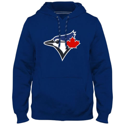 Toronto Blue Jays Bird Head Twill Logo Hoodie - Blue