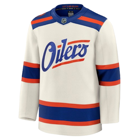 Edmonton Oilers Fanatics Premium Jersey Alternate - Cream