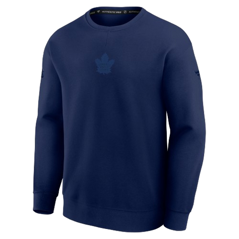 Toronto Maple Leafs Tri-Blend Crewneck Sweatshirt - Navy