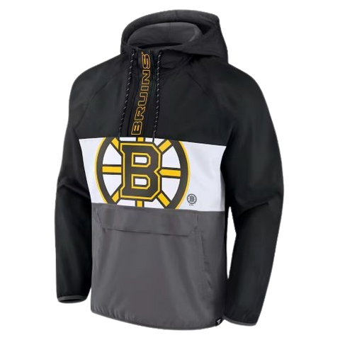 Boston Bruins Fanatics Half-Zip Hoodie Jacket