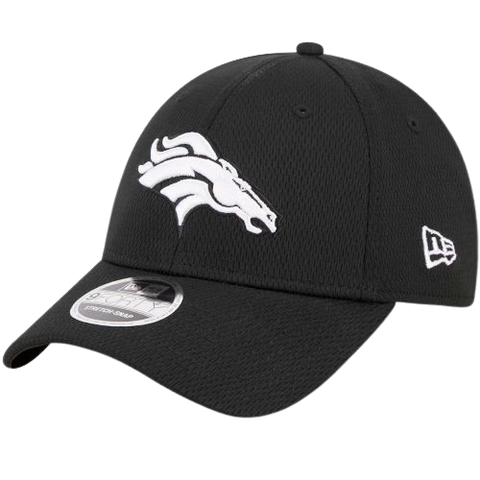 Denver Broncos New Era 9FORTY Black Stretch-Snap Hat