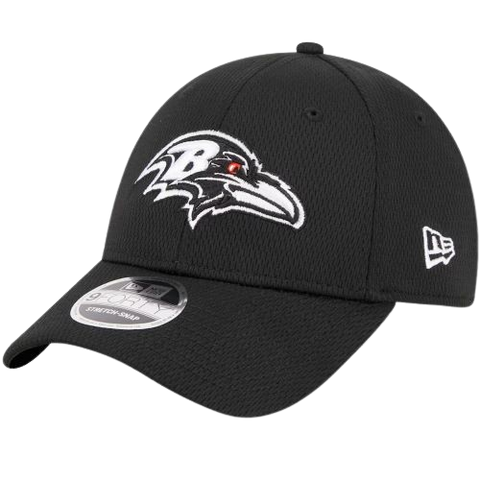 Baltimore Ravens New Era 9FORTY Black Stretch-Snap Hat