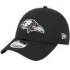 Baltimore Ravens New Era 9FORTY Black Stretch-Snap Hat