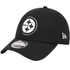 Pittsburgh Steelers New Era 9FORTY Black Stretch-Snap Hat