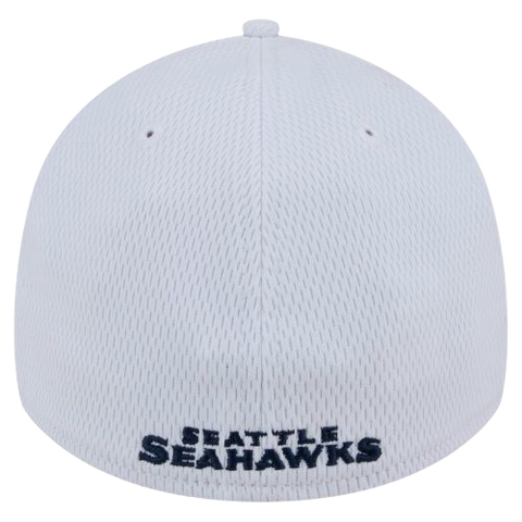 Seattle Seahawks New Era 39THIRTY White Stretch Fit Hat