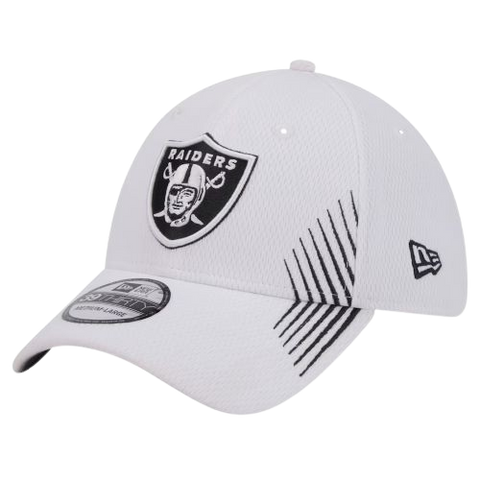 Las Vegas Raiders New Era 39THIRTY White Stretch Fit Hat