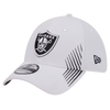 Las Vegas Raiders New Era 39THIRTY White Stretch Fit Hat