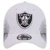 Las Vegas Raiders New Era 39THIRTY White Stretch Fit Hat