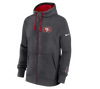 San Francisco 49ers Nike Primetime Club Full-Zip Hoodie