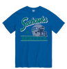 Seattle Seahawks Vintage Logo Helmet T-Shirt - Blue
