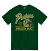 Green Bay Packers Vintage Logo Helmet T-Shirt - Green